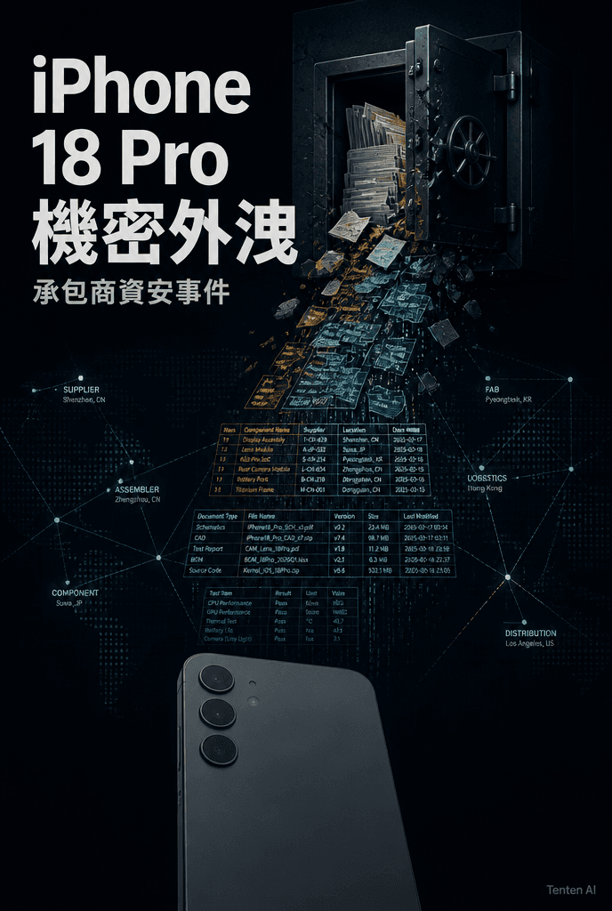 iPhone 18 Pro 外洩:Tata 遭駭揭開蘋果供應鏈的資安缺口